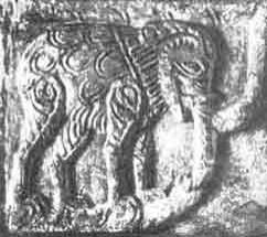 Единственный во всей Владимирщине слон. Он  длинноногий,большеглазый, и ступни у него медвежьи, с пальцами.